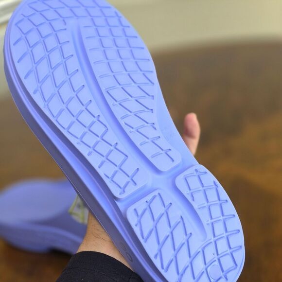 OOFOS Ooahh Men's Slides Sandals Purple Haze Size 11 US Running Recovery New - Picture 7 of 10